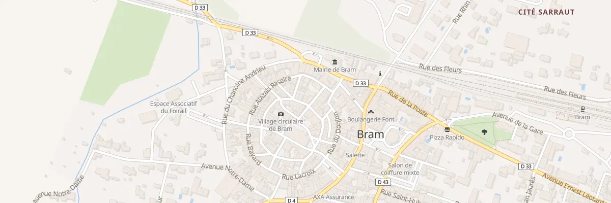 Plan du 26 Rue des Jardiniers à Bram