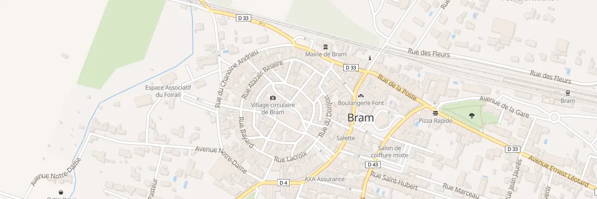 Plan du 11 Rue des Jardiniers à Bram