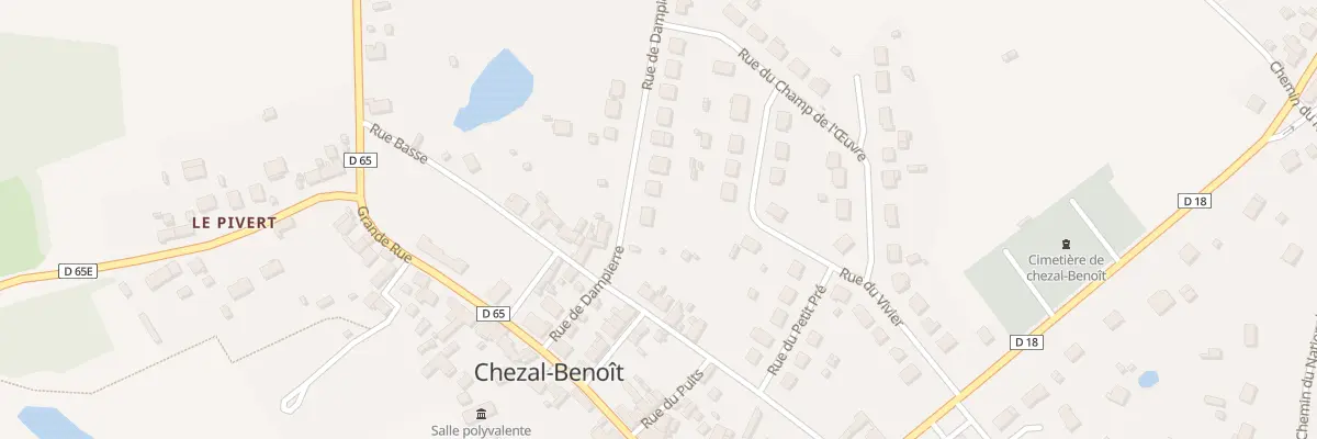 Plan du 4 Rue de Dampierre à Chezal-Benoît