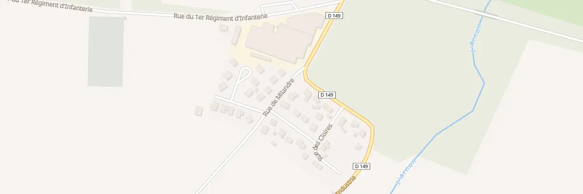 Plan du 2 Rue de Milandre à Chârost