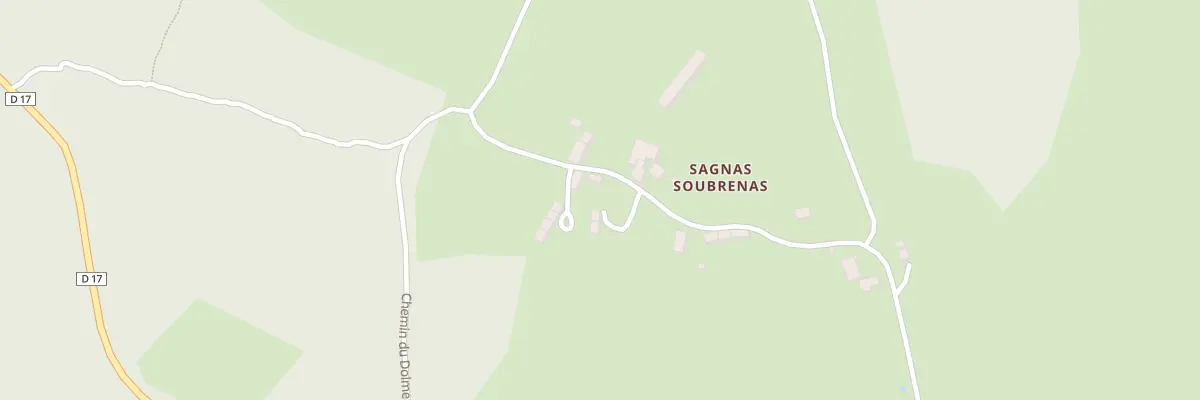 Plan du 5196 Sagnas Soubrenas à Blessac