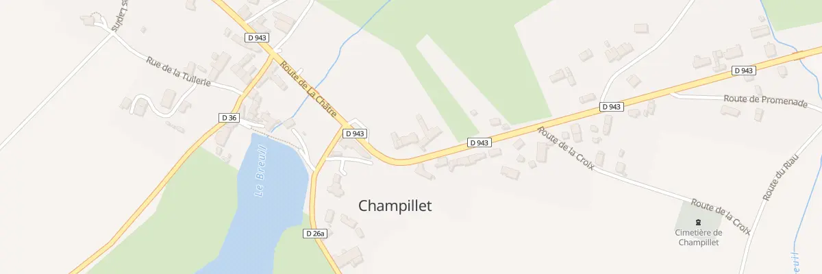 Plan du 3B Rte de Chateaumeillant à Champillet