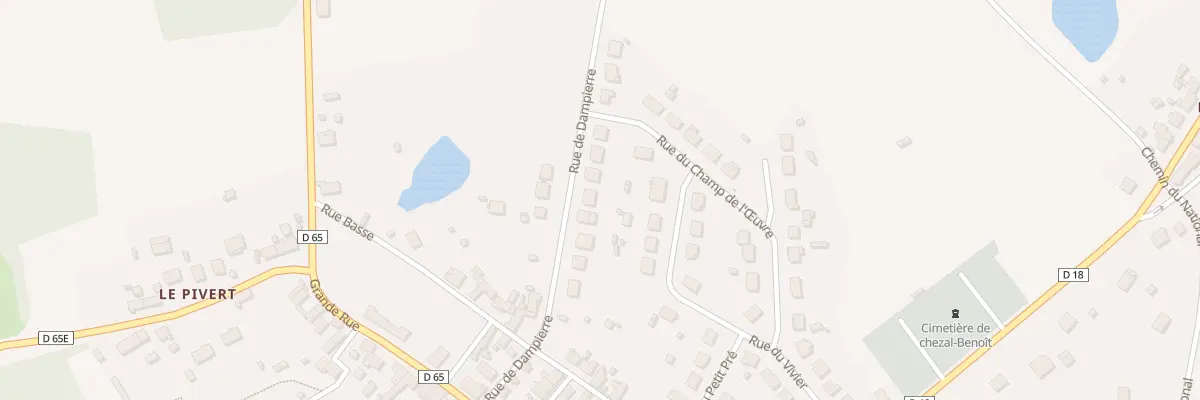 Plan du 12 Rue de Dampierre à Chezal-Benoît