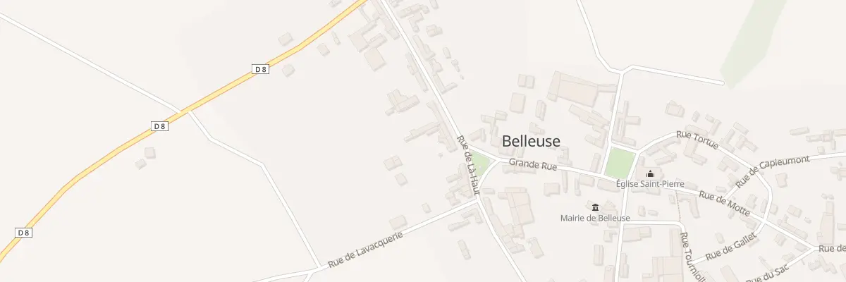 Plan du 13 Rue de la Haut à Belleuse