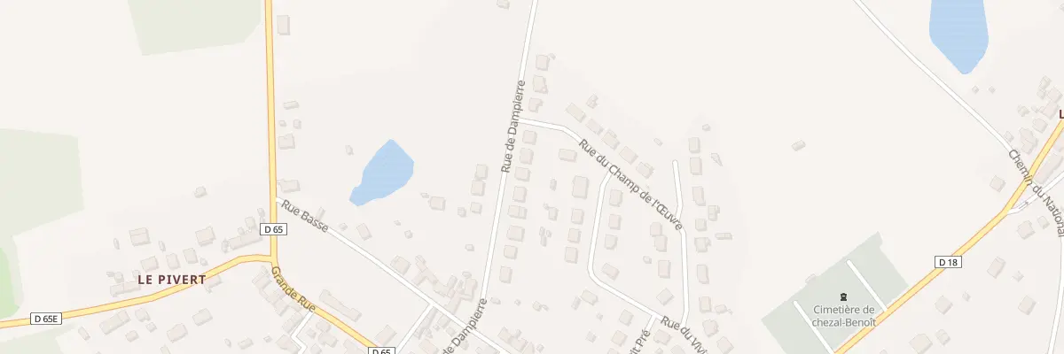 Plan du 14 Rue de Dampierre à Chezal-Benoît