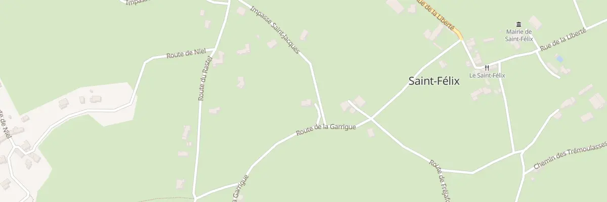 Plan du 292 Rte de la Garrigue à Saint-Félix