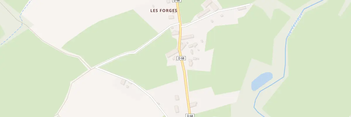 Plan du 10 Les Forges à Clugnat