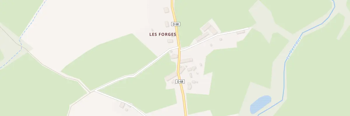 Plan du 16 Les Forges à Clugnat