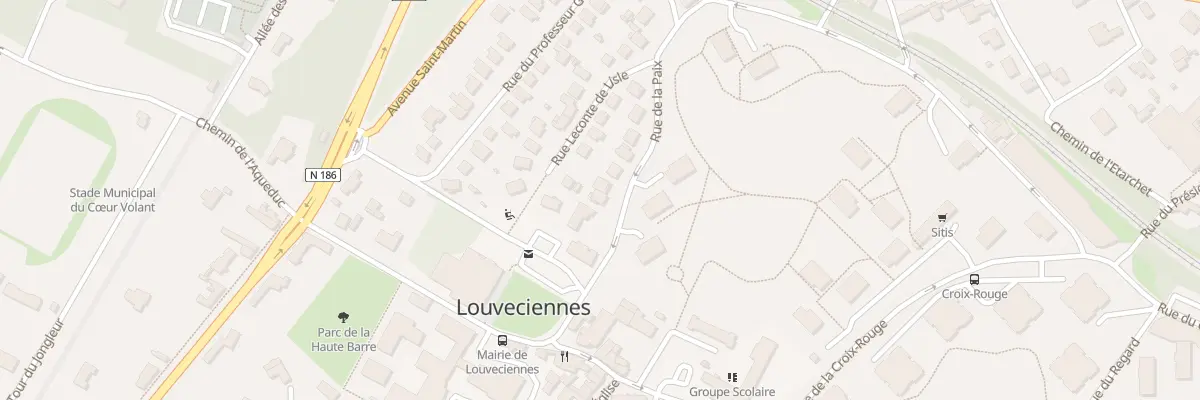 Plan du 5 Rue de la Paix à Louveciennes