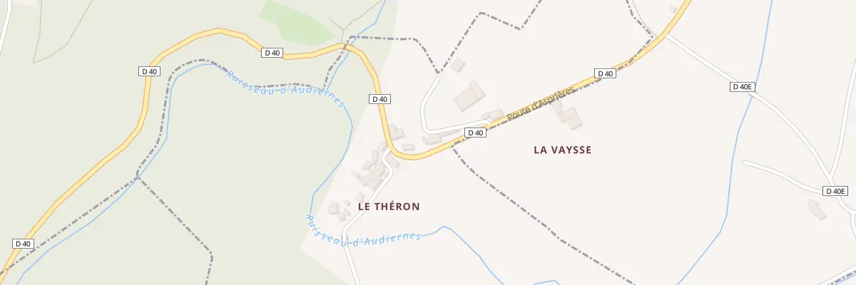 Plan du 5107 Le Theron à Peyrusse-le-Roc