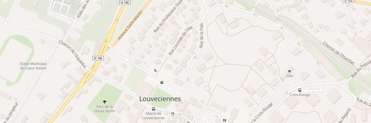 Plan du 7 Rue de la Paix à Louveciennes