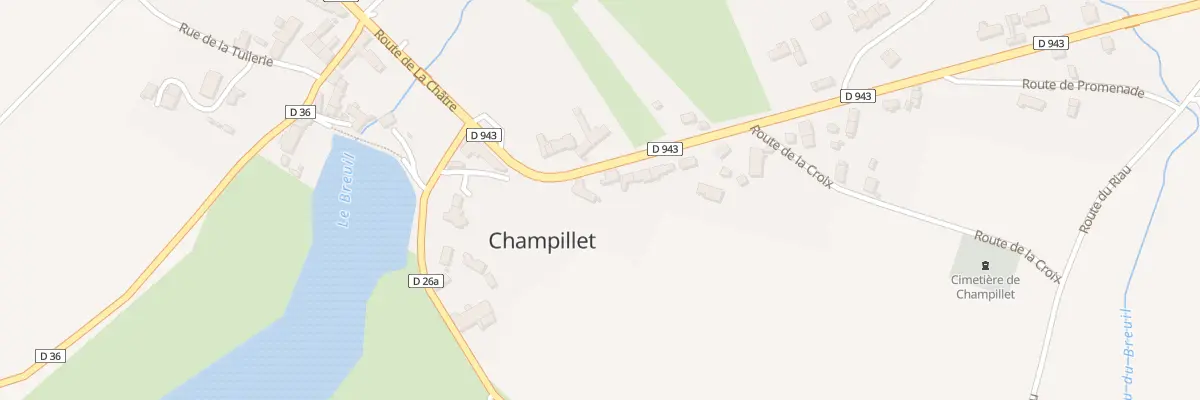 Plan du 6 Rte de Chateaumeillant à Champillet
