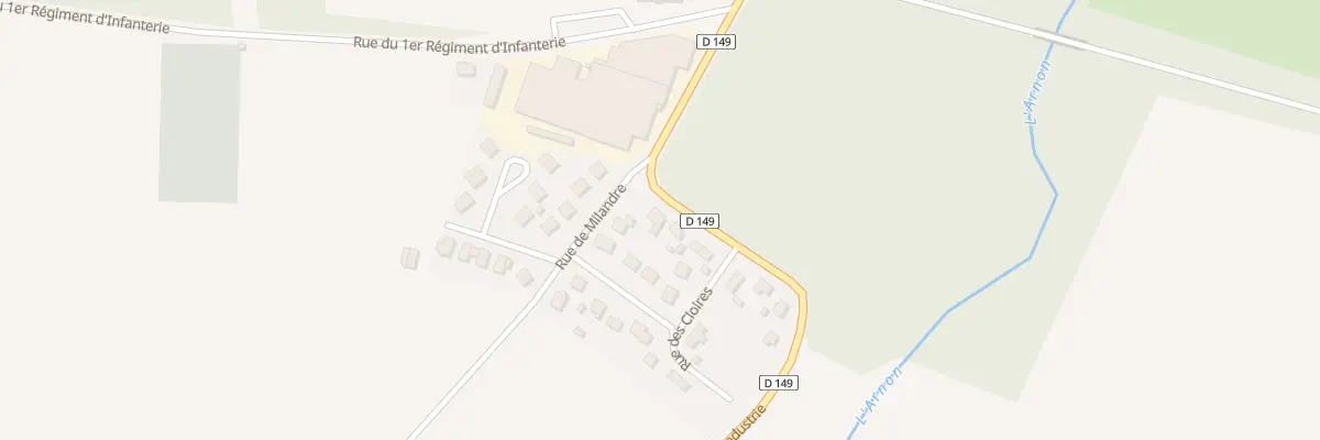 Plan du 14 Rue de l’Industrie à Chârost