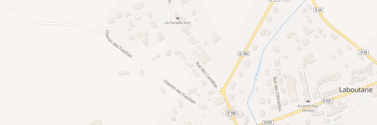 Plan du 9 Rue des Camélias à Laboutarie