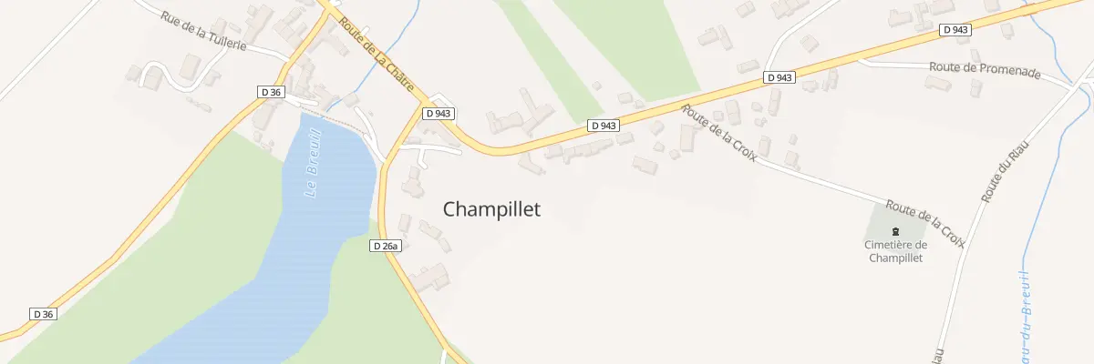 Plan du 4 Rte de Chateaumeillant à Champillet