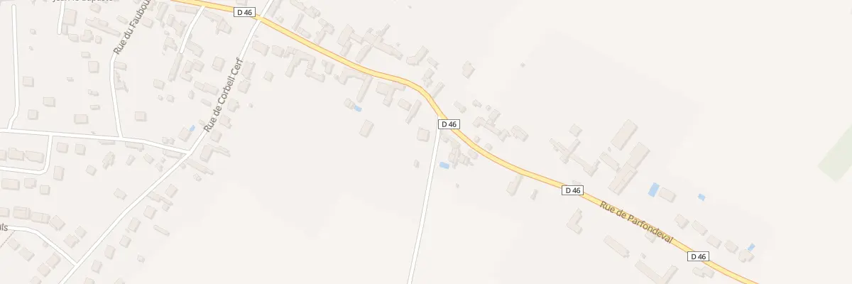 Plan du 22 Rte de Parfondeval à La Drenne