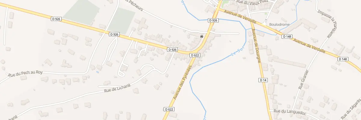 Plan du 29 Rte de Toulouse à Soual