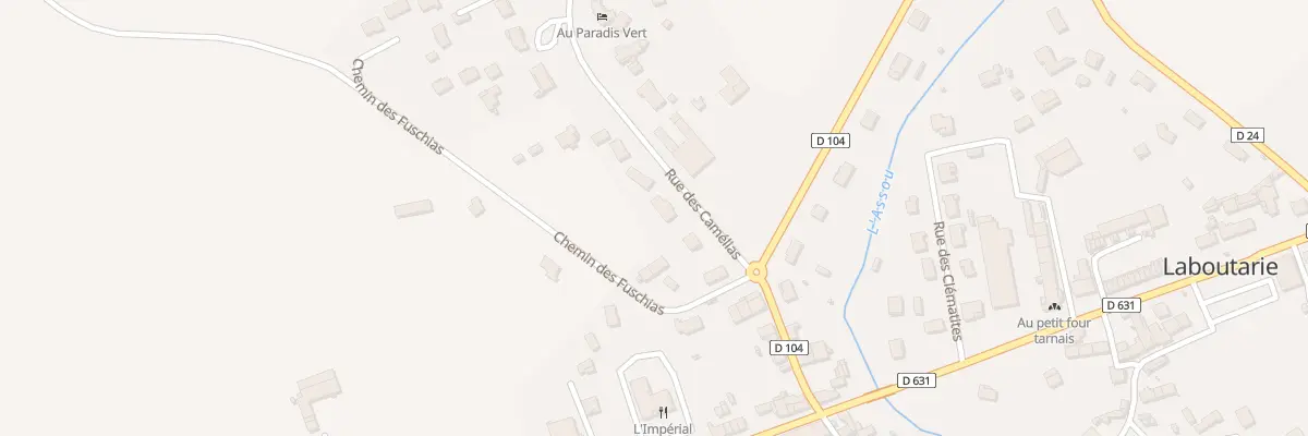 Plan du 7 Rue des Camélias à Laboutarie