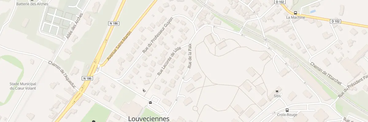 Plan du 15 Rue de la Paix à Louveciennes