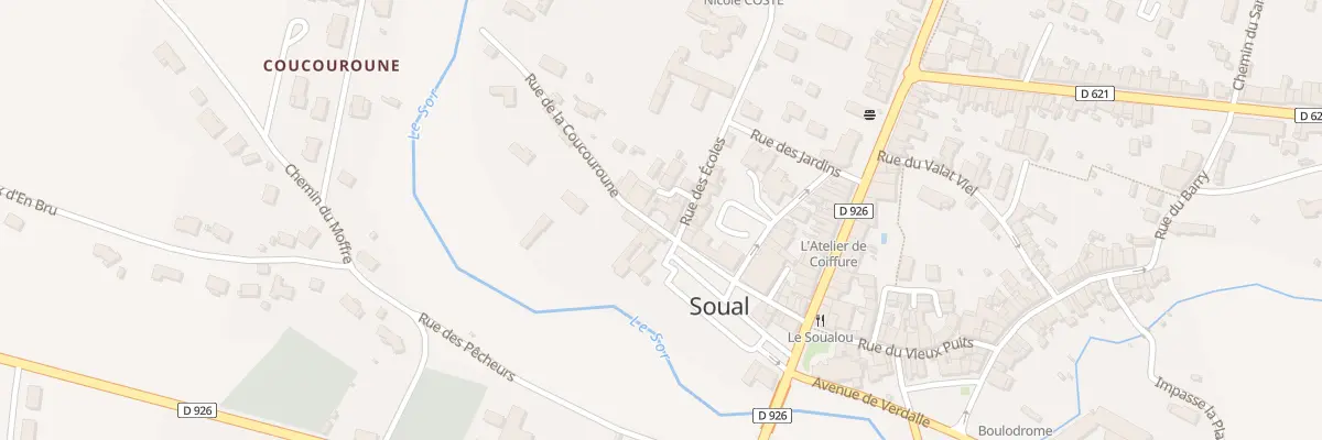 Plan du 16 Rue de la Coucouroune à Soual