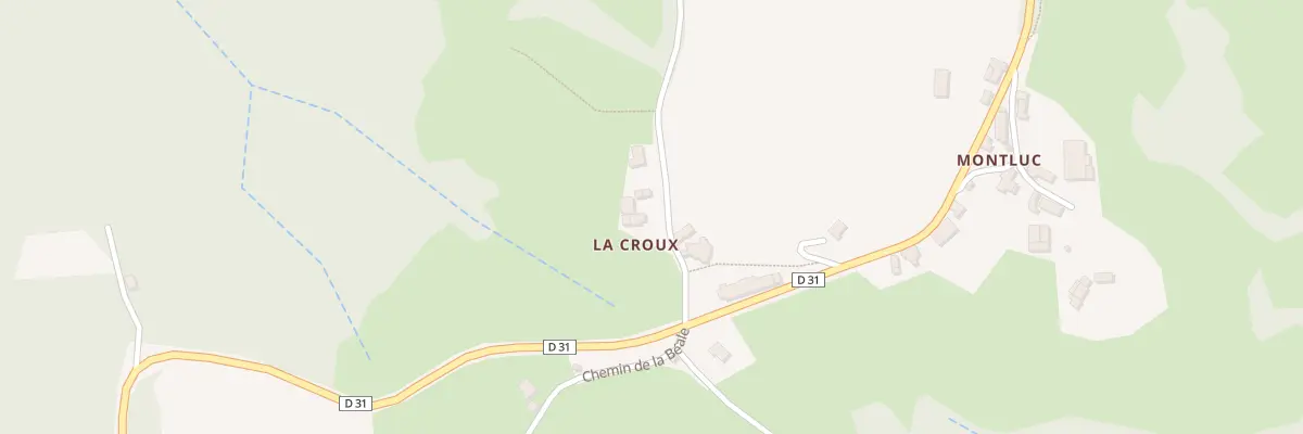Plan du 5333F La Croux à Linac