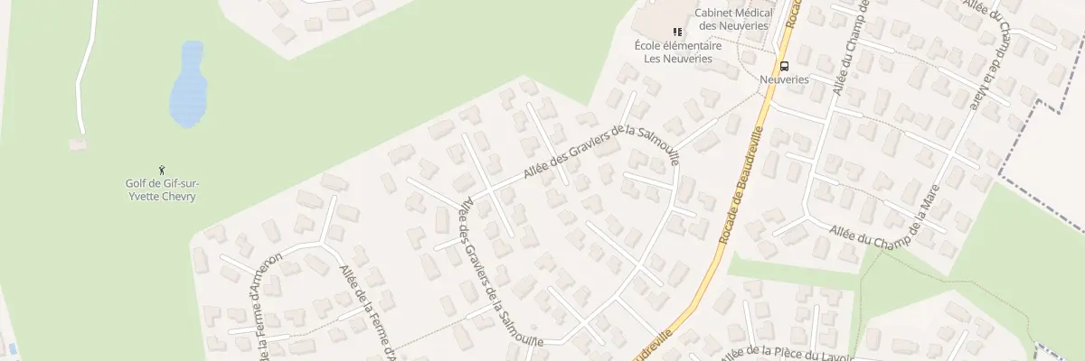 Plan du 33 All des Graviers de Salmouille à Gif-sur-Yvette