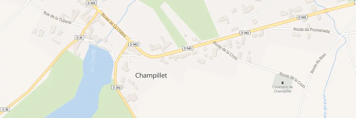 Plan du 8 Rte de Chateaumeillant à Champillet