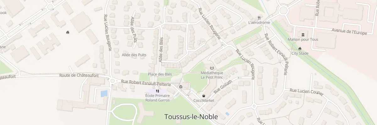 Plan du 15 All des Moissons à Toussus-le-Noble