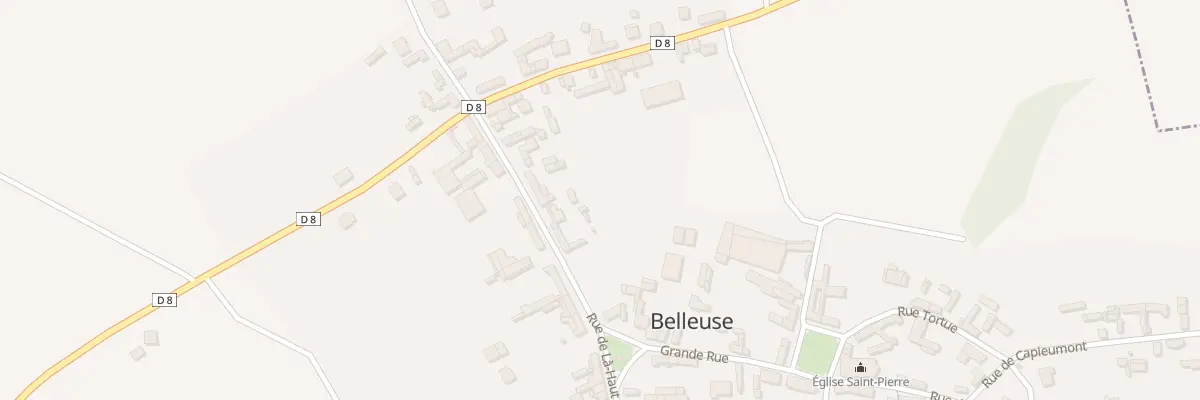 Plan du 8 Rue de la Haut à Belleuse