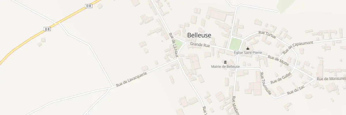 Plan du 1 Rue de la Haut à Belleuse