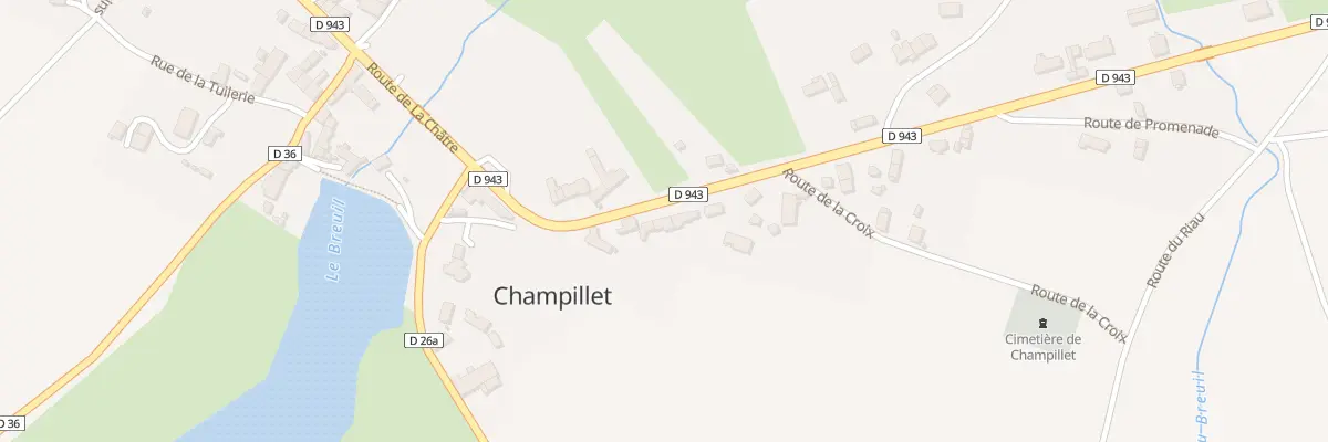 Plan du 10 Rte de Chateaumeillant à Champillet