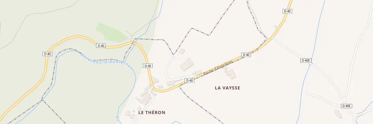 Plan du 5107B Le Theron à Peyrusse-le-Roc