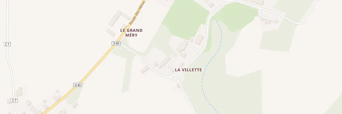 Plan du 5 La Villette à Nouzerines
