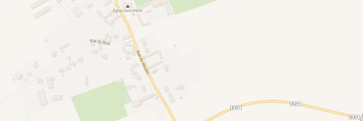 Plan du 11 Rue du Moulin à Saisseval