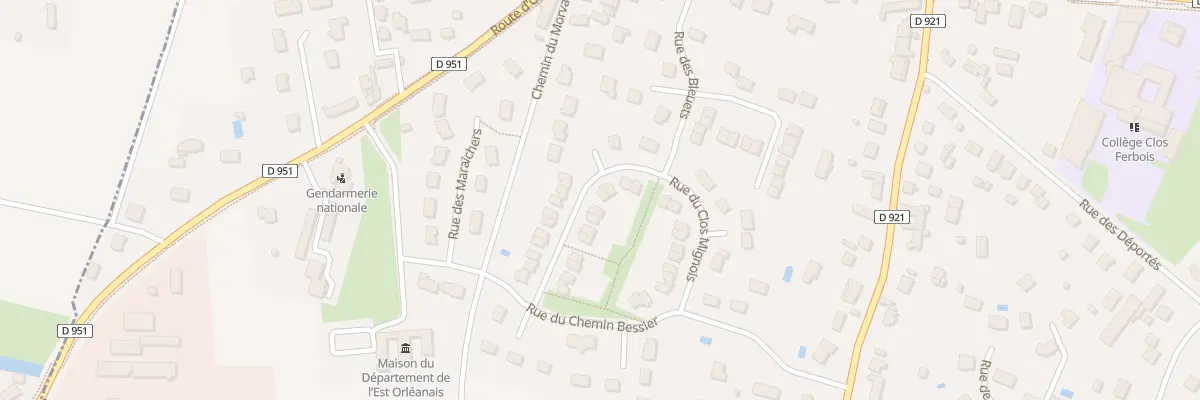 Plan du 25 Rue du Clos Mignois à Jargeau