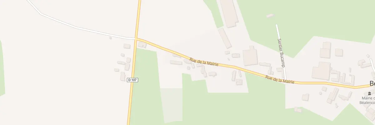Plan du 8 Rue de la Mairie à Béalencourt