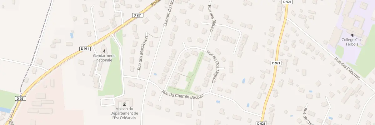 Plan du 27 Rue du Clos Mignois à Jargeau