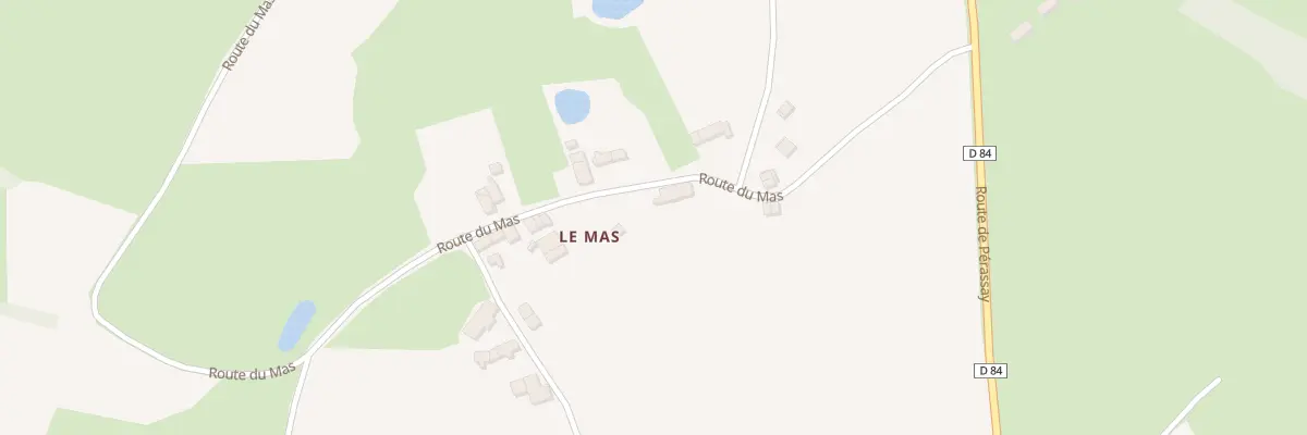 Plan du 7 Rte du Mas à Feusines