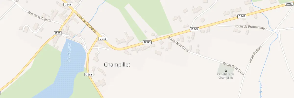 Plan du 12 Rte de Chateaumeillant à Champillet