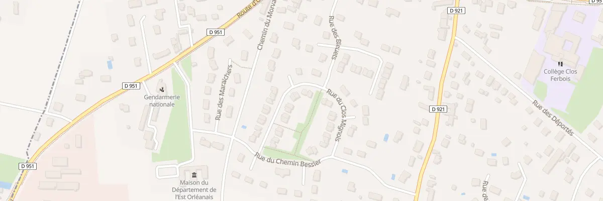 Plan du 23 Rue du Clos Mignois à Jargeau