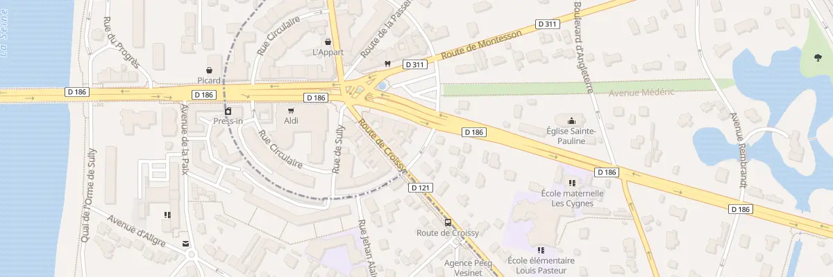 Plan du 121 Bd Carnot au Vésinet