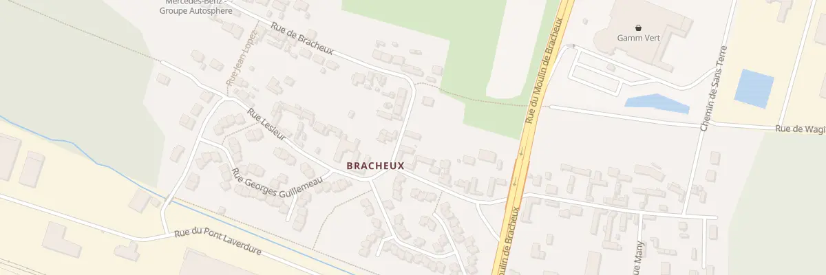 Plan du 89 Rue de Bracheux à Beauvais