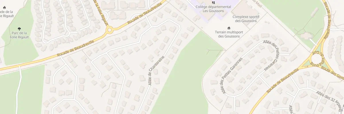 Plan du 52 All de la Chanteraine à Gif-sur-Yvette