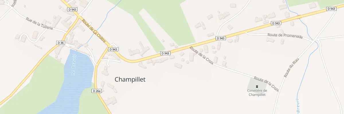 Plan du 14 Rte de Chateaumeillant à Champillet
