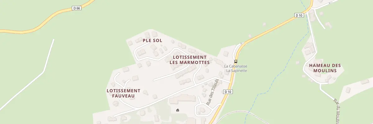Plan du 2 Imp des Cerfs à La Cabanasse