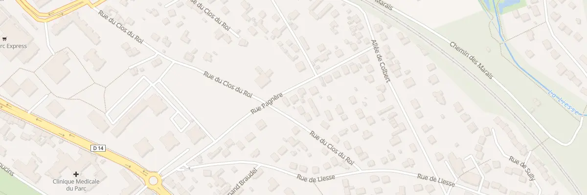 Plan du 16 Rue Pagnere à Saint-Ouen-l’Aumône