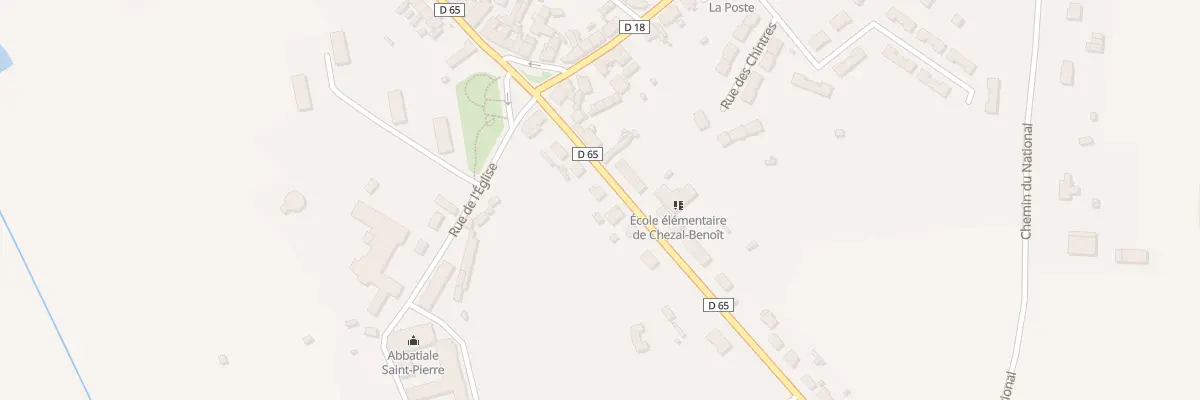 Plan du 8 Rue des Ecoles à Chezal-Benoît