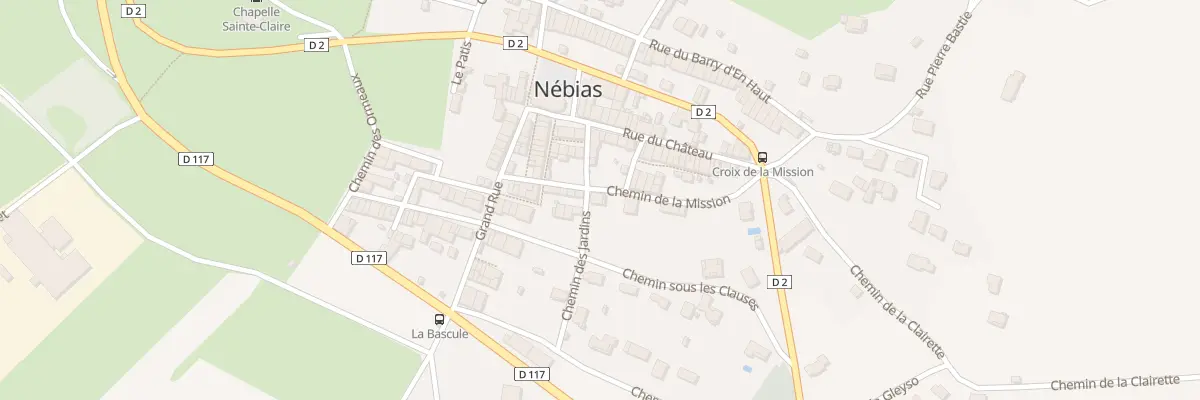 Plan du 86 Le Village à Nébias