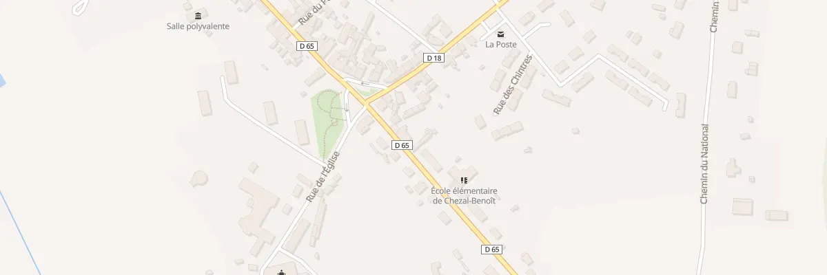 Plan du 3 Rue des Ecoles à Chezal-Benoît