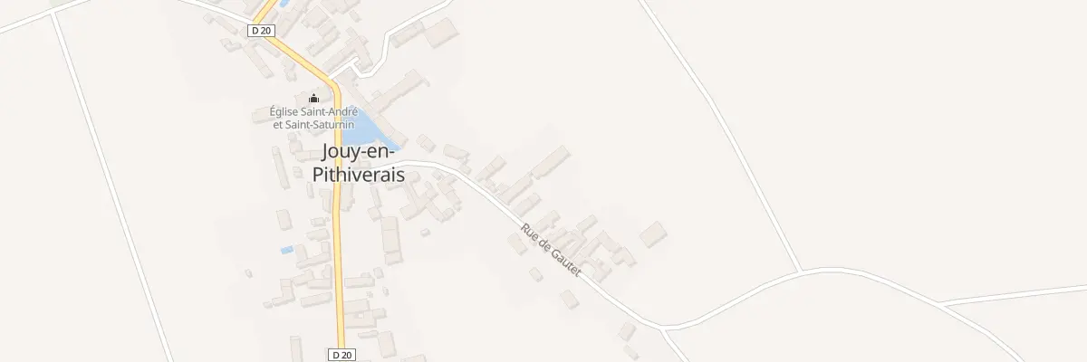 Plan du 16 Rue de Gautet à Jouy-en-Pithiverais